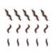 TOYMYTOY 30 Pcs Cosplay Props Tricky Simulation Crawling Horror Toys Artificial Insect Props for Halloween Festival Party Scary Night (Centipede Style)