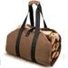 2BK Firewood Carrier Bag Heavy Duty Canvas Bag Large Log waxed carrier Tote Bags Campfire Wood Bucket Outdoor Camping Canvas Bags Dark Brown