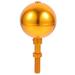 TOYMYTOY 1Pc Golden Flag Pole Ball Practical Flag Pole Topper Useful Flag Pole Accessory