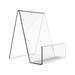 TOYMYTOY 2Pcs Acrylic Book Stands Clear Book Display Racks Acrylic Calendar Brackets Table Display Stands