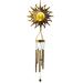 Sun Moon Solar Wind Chimes for Outside Crackle Glass Ball Waterproof Wind Chimes Outdoor Clearance Deep Tone Garden Decor Birthday Unique Gifts for Women Mom Grandma Windchimes Gardening