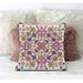 26 x 26 in. Paisley Pattern Square Broadcloth Indoor & Outdoor Blown & Closed Pillow - Light Pink Purple & Green