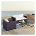 Biscayne 4 Piece Outdoor Wicker Seating Set - White