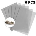 6 pcs Stainless Steel Woven Wire Mesh Screen Air Vent Mesh Metal Mesh Sheet Rodent Mesh Screen for Garden Animal Cage Net Security Cabinets Mesh