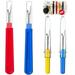Seam Ripper Tool 4Pcs Seam Ripper and Thread Remover Kit 2 Big and 2 Small Stitch Ripper Handle Sewing Stitch Thread Unpicker Sewing Tools for Opening Seams (MIX COLOR)