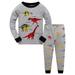 Herrnalise Toddler s pajamas Toddler Kids Boys Pajamas Cotton Dinosaur Sleepwear T shirt Tops Pants Set