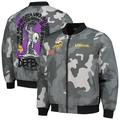 Unisex The Wild Collective Gray Minnesota Vikings Camo Bomber Jacket