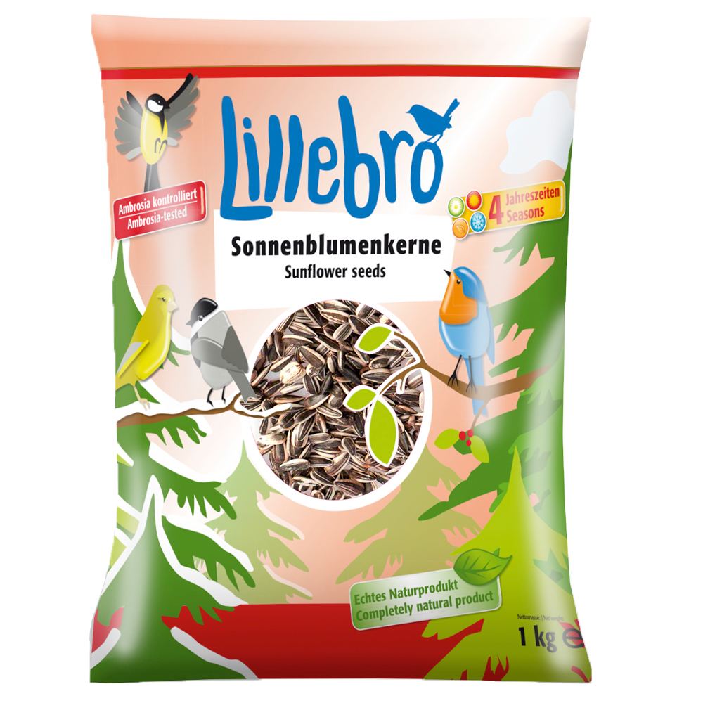 1kg Lillebro Wild Birds Sunflower Seeds