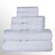 Superior Bath Towel Set Six Piece Set, Six Piece Set, White
