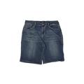 Earl Jean Denim Shorts - Mid/Reg Rise: Blue Mid-Length Bottoms - Women's Size 16 - Dark Wash