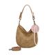 Schultertasche FRITZI AUS PREUSSEN "Fritzi Hobo" Gr. B/H/T: 10 cm x 31 cm x 33 cm, braun (cognac) Damen Taschen Handtaschen