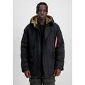 Winterjacke ALPHA INDUSTRIES "ALPHA Men - Parka & Winter Jackets Explorer" Gr. L, schwarz (black) Herren Jacken Übergangsjacken