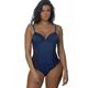 Body AFTER EDEN Gr. 75, Cup B, blau (dark blue) Damen Bodies Shirtbodys