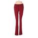 LC Lauren Conrad Jeggings - Mid/Reg Rise Boot Cut Boot Cut: Red Bottoms - Women's Size 4 - Maroon Wash