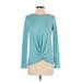 Juicy Couture Pullover Sweater: Teal Tops - Women's Size X-Small