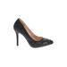 Anne Michelle Heels: Slip On Stilleto Cocktail Party Black Shoes - Women's Size 6 - Pointed Toe