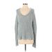 360 Sweater Silk Pullover Sweater: Silver Sweaters & Sweatshirts - Women's Size Small