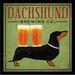 Buy Art For Less 'Dachshund Brewing Co' by Ryan Fowler Framed Vintage Advertisement Paper | 31 H x 31 W x 1 D in | Wayfair