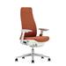 Haworth Fern Digital Knit Task Chair Aluminum/Upholstered in Orange/Brown | 41.5 H x 28.5 W x 28.5 D in | Wayfair BP03368