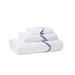 Hamburg House RickRack 3 Piece Towel Set Terry Cloth/100% Cotton | 20 W in | Wayfair C1013TS_WH_MO_P