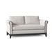 Kristin Drohan Collection Wilson 62" Round Arm Loveseat Polyester/Other Performance Fabrics in White/Brown | 32 H x 62 W x 36 D in | Wayfair