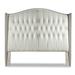 Kristin Drohan Collection Charles King Upholstered Wingback Headboard Linen/Cotton in Brown | 70 H x 83 W x 11 D in | Wayfair