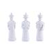 Legend of Asia 3 Piece Qing Emperors Figurine Set Porcelain/Ceramic in Blue/White | 11 H x 3.5 W x 3 D in | Wayfair 1001S-W