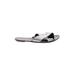 J.Crew Sandals: Silver Shoes - Women's Size 8 - Open Toe