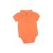Just One You Made by Carter's Short Sleeve Onesie: Orange Bottoms - Size 12 Month