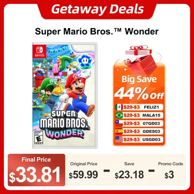Super Mario Bros. Wonder-Offres de jeux Nintendo Switch carte de jeu fongique 100% originale pour