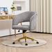Mercer41 Reniel Corduroy Task Chair Upholstered, Metal in Brown | 33.8 H x 23.23 W x 23.62 D in | Wayfair 83CFC9349F484322B16BD85D9AC960F1