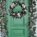 The Holiday Aisle® 16" Lighted Polyvinyl Chloride (PVC) Wreath Traditional Faux in Gray/Orange | 16 W x 16 D in | Wayfair