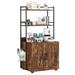 Tucker Murphy Pet™ Cat Litter Box Enclosure w/ Shelf Storage Wood/Metal/Manufactured Wood in Brown | 55 H x 19.7 W x 17.7 D in | Wayfair