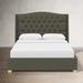 Birch Lane™ Amery Tufted Low Profile Standard Bed Upholstered/Metal in Brown | Full | Wayfair 2EA087FFCBD546F4BD9C373B13D28381