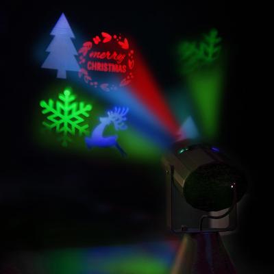 Battery Operated Christmas Led Projector With 4 Festive Slides