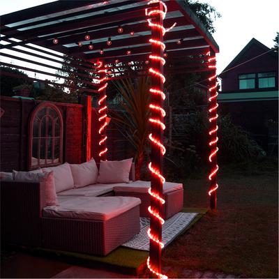 Led Rope Light With Wiring Accessories Kit 45M Red