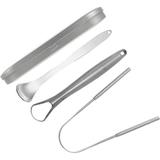 1 Set Tongue Scraper Cleaning Tool Baby Tools Baby Metal Tongue Scraping Cleaner Resuable Tongue Scraper Stainless Steel Tongue Scraper Tongue Scraper Tool Tongue Scrapers Cleaners