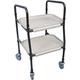 Aidapt Sturdy Height Adjustable Strolley Trolley with Easy Removable Trays Ideal for Transferring Meals, Dinner, Tea etc