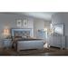 Lavina 5 Piece Silver LED Fabric Upholestered Tufted Bedroom Set