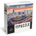 Lantern Press 1000 Piece Jigsaw Puzzle St. Louis Missouri Skyline With Stadium Lithograph