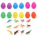 NUOLUX 12pcs Easter Dinosaurs Eggs Toys Creative Children s Open Eggshell for Easter Party Fun Gifts(3 Inches Sets)