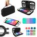 Accessories Kit for Nintendo Switch OLED Model Protective Switch Accessories Bundle with Portable Storage Bag Hard Shell Travel Case Glass Screen Protector Silicon Cover Case Thumbstick Cap