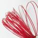 Synthetic Concave Shape Soft Top Spinning Ball Hex Tennis Racket String Racquet Wire Angular Polyester Thread RED