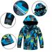 KYAIGUO Toddler Boys Camouflage Windbreaker Jacket Winter Zip Outdoor Raincoat with Hoodie Casual Waterproof Lined Dust Coats for 3-12 Years Old
