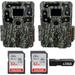 (2) Browning Strike Force Pro X 1080 Trail Game Camera Bundle Includes 32GB Memory Cards and J-TECH Card Reader (24MP) | BTC5PX1080 â€¦