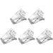 5Pcs Nail Tips Clip for Quick Building Polygel Plastic Nail Pinching Clips UV LED Manicure Building Tool Clip Nail Tips for Fingernail Extension UV Builder Clamps Manicure Nail Art Tool