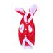 NUOLUX Pet Clothes Supplies Rabbit Design Pet Makeover Cloth Warm Fancy Cosplay Costume Outfit for Dog Pet Size XS Red