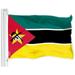 G128 Mozambique Mozambican Flag | 3x5 Ft | LiteWeave Pro Series Printed 150D Polyester | Country Flag Indoor/Outdoor Vibrant Colors Brass Grommets Thicker and More Durable Than 100D 75D Polyester