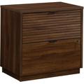 Pemberly Row Modern Engineered Wood Lateral File Cabinet in Spiced Mahogany