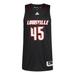 Men's adidas #45 Black Louisville Cardinals Swingman Jersey